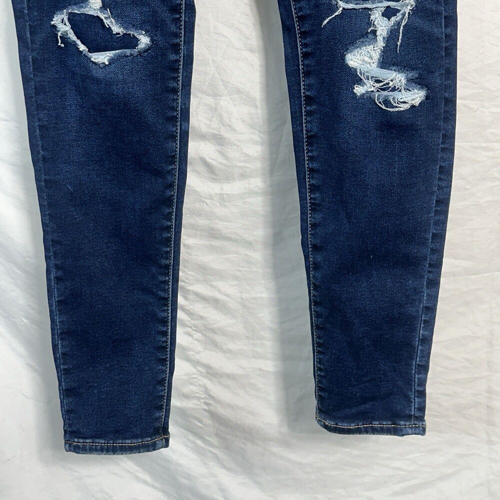 American Eagle Women's Next Level Stretch Hi-Rise Jegging Size 00 Distressed - Picture 2 of 10